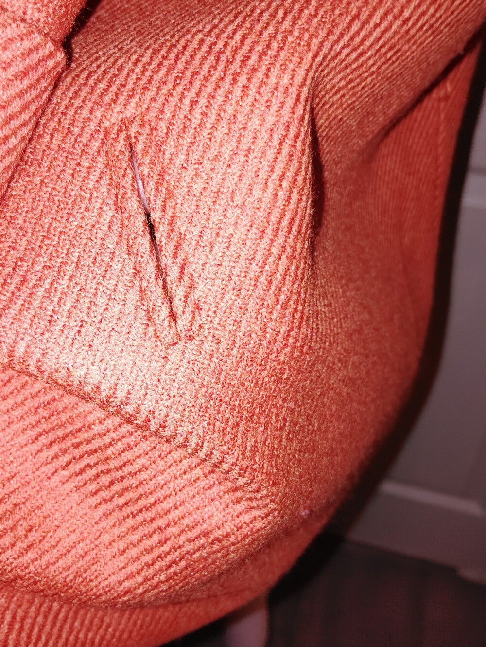 $2795 NWT Rena Lange Jacket Vest Orange Sz 34 Fits 6 Or Small Wool Cashmere - Picture 6 of 11
